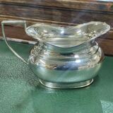 English coffee set in silver metal of the early twentieth century