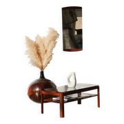 Vintage rectangular coffee table – Solid teak – Myer