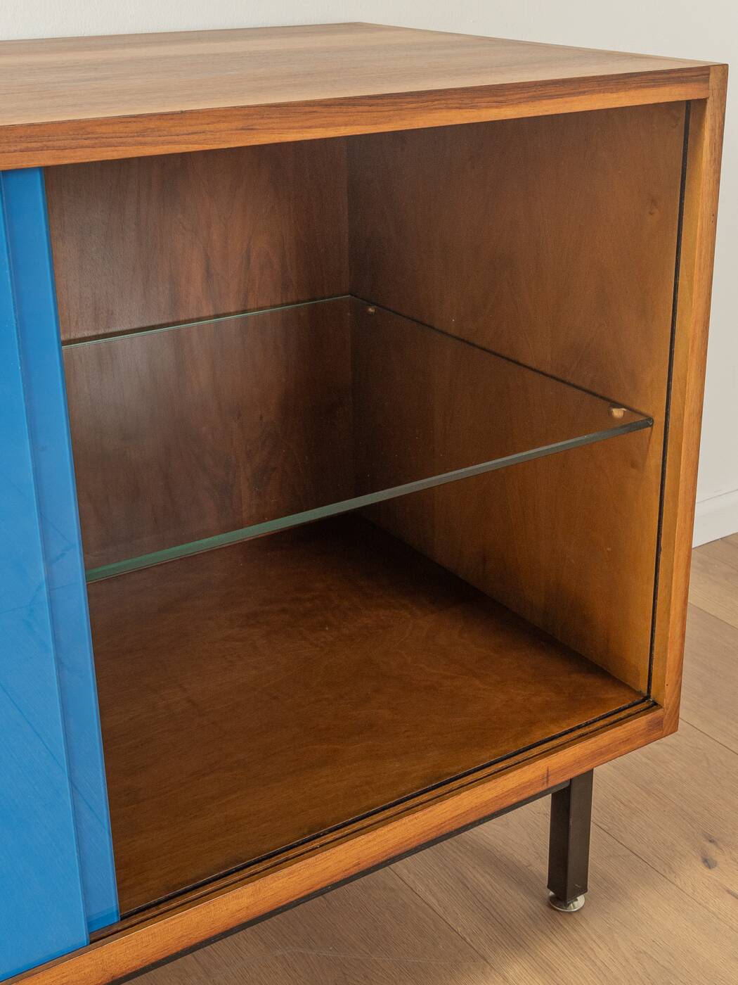 Commode bleue des années 1950