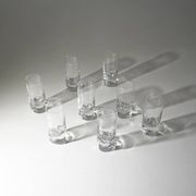 8 “Pitagora Highball” glasses by Marco Zanuso for Arnolfo di Cambio, 1970s