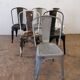 Série de 6 chaises "Tolix"