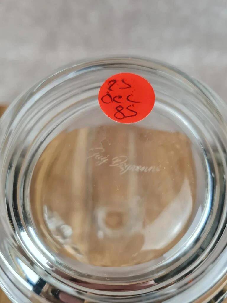 Vintage glass carafe by Guy Degrenne – 1970s design