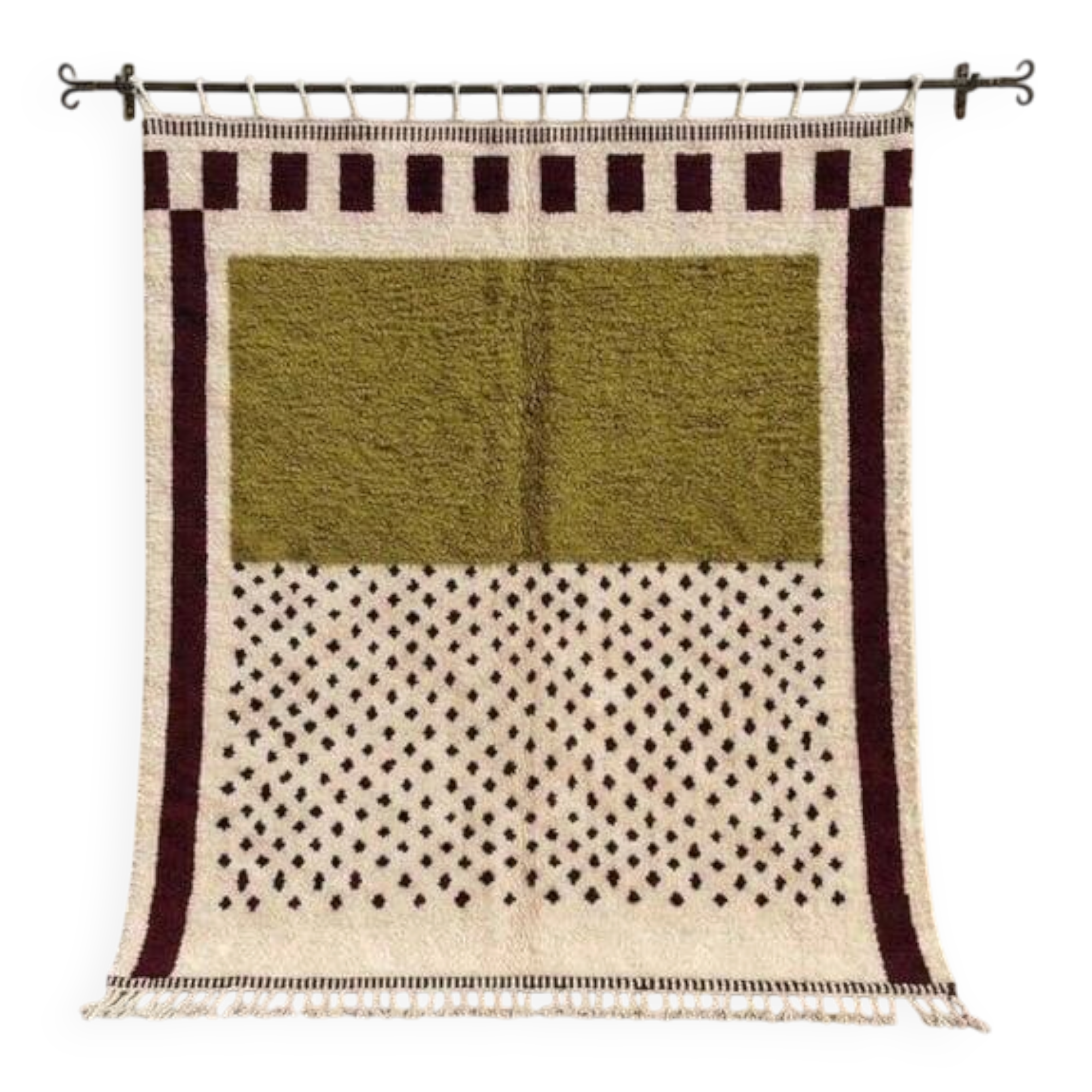 Handmade pure wool rug 150/250 cm