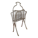 Brass magazine rack in neo-classical style, 20th century.
