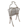 Brass magazine rack in neo-classical style, 20th century.