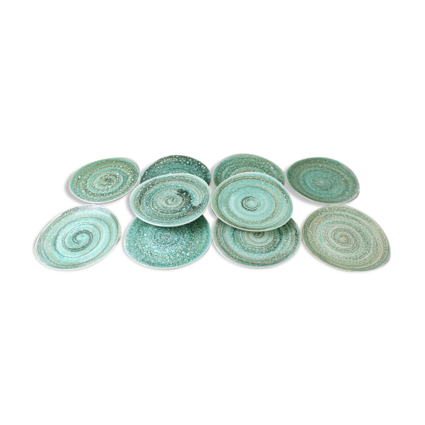 Lot of 10 free-form plates