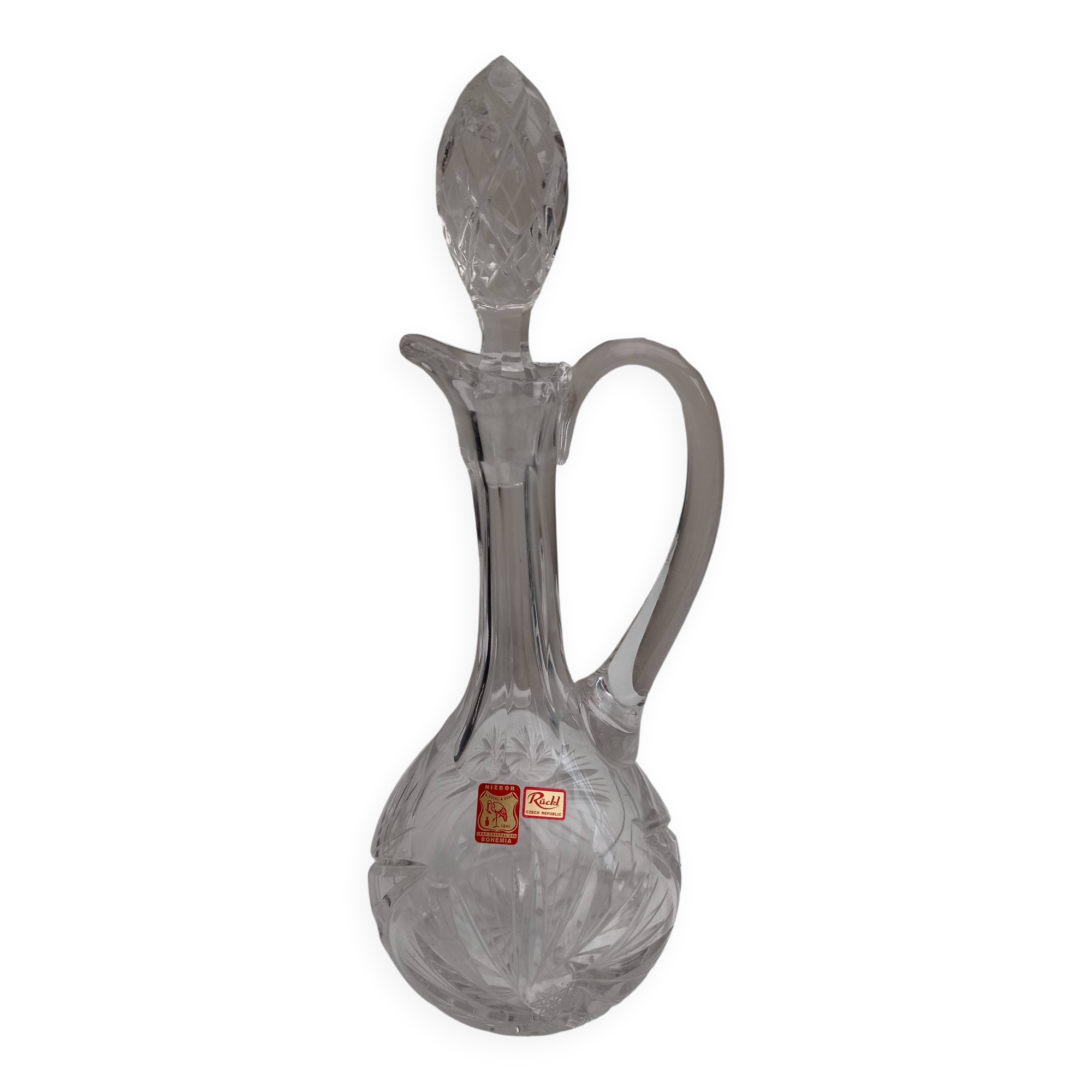 Czech crystal carafe Ruckl