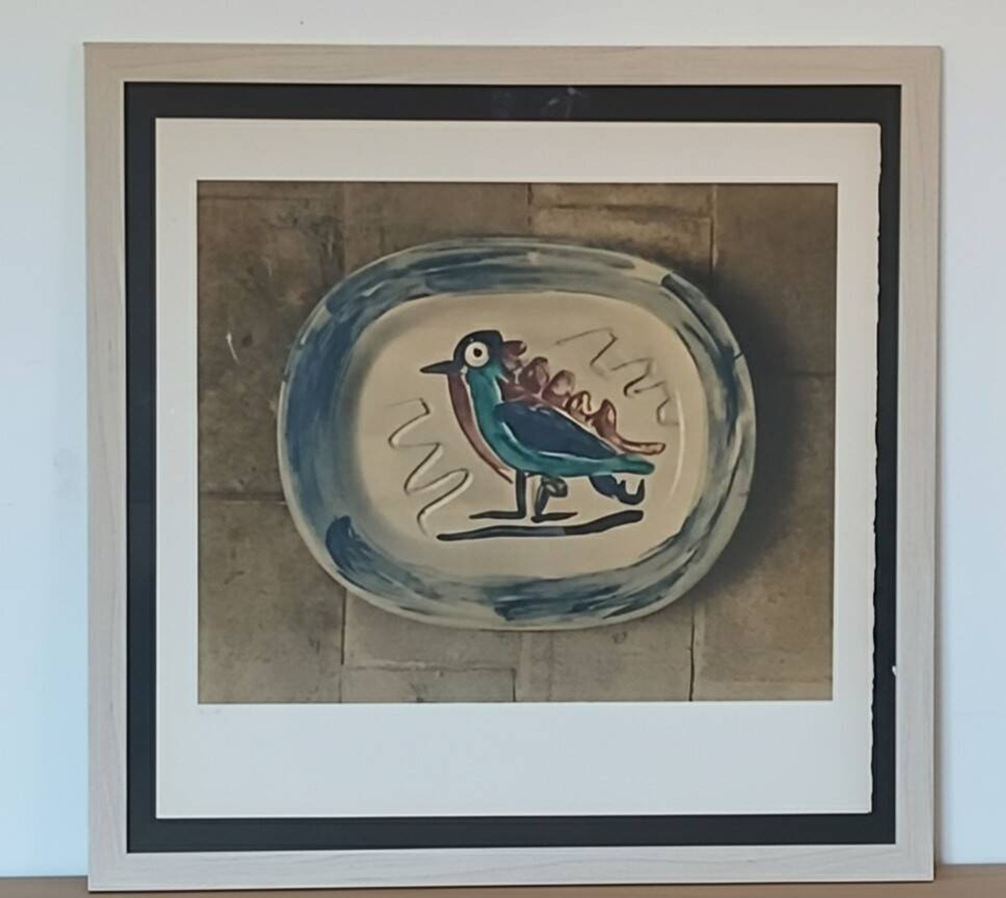 Pablo Picasso numérotée 84/100, lithographie céramique 1967