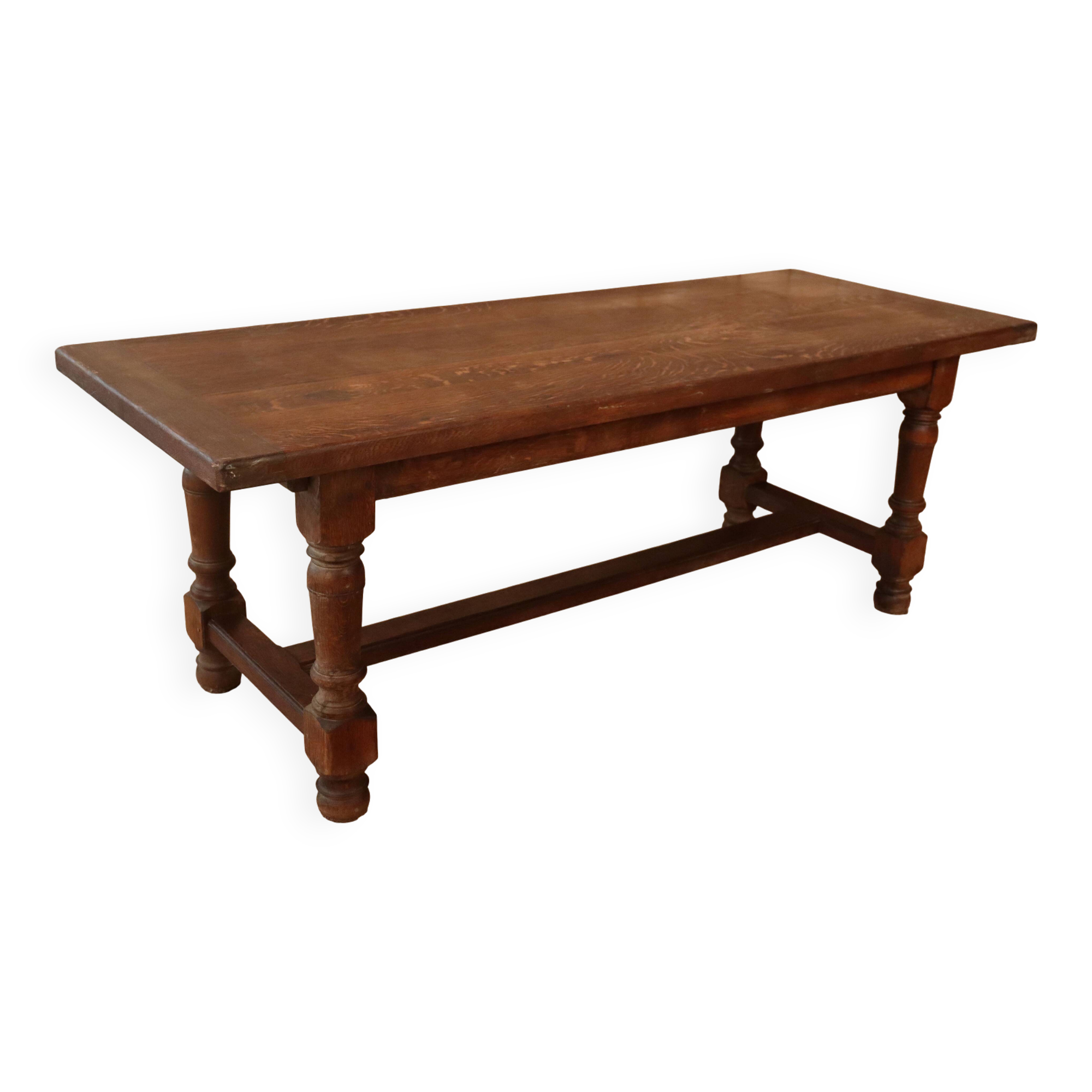 Large monastery style oak farmhouse table