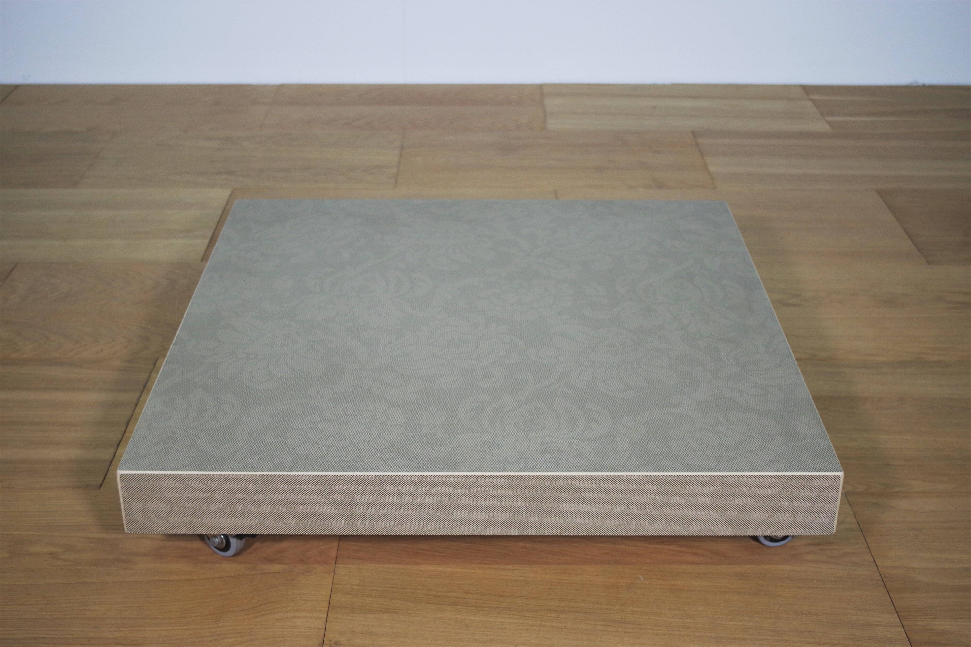 Ceramic and glass coffee table, 2000