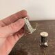Salt and Pepper Shaker Doric Column Fluted Silver-Plated Metal Neo-Classical