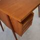 Danish Teak Desk By Gunner Nielsen for Tibergaard