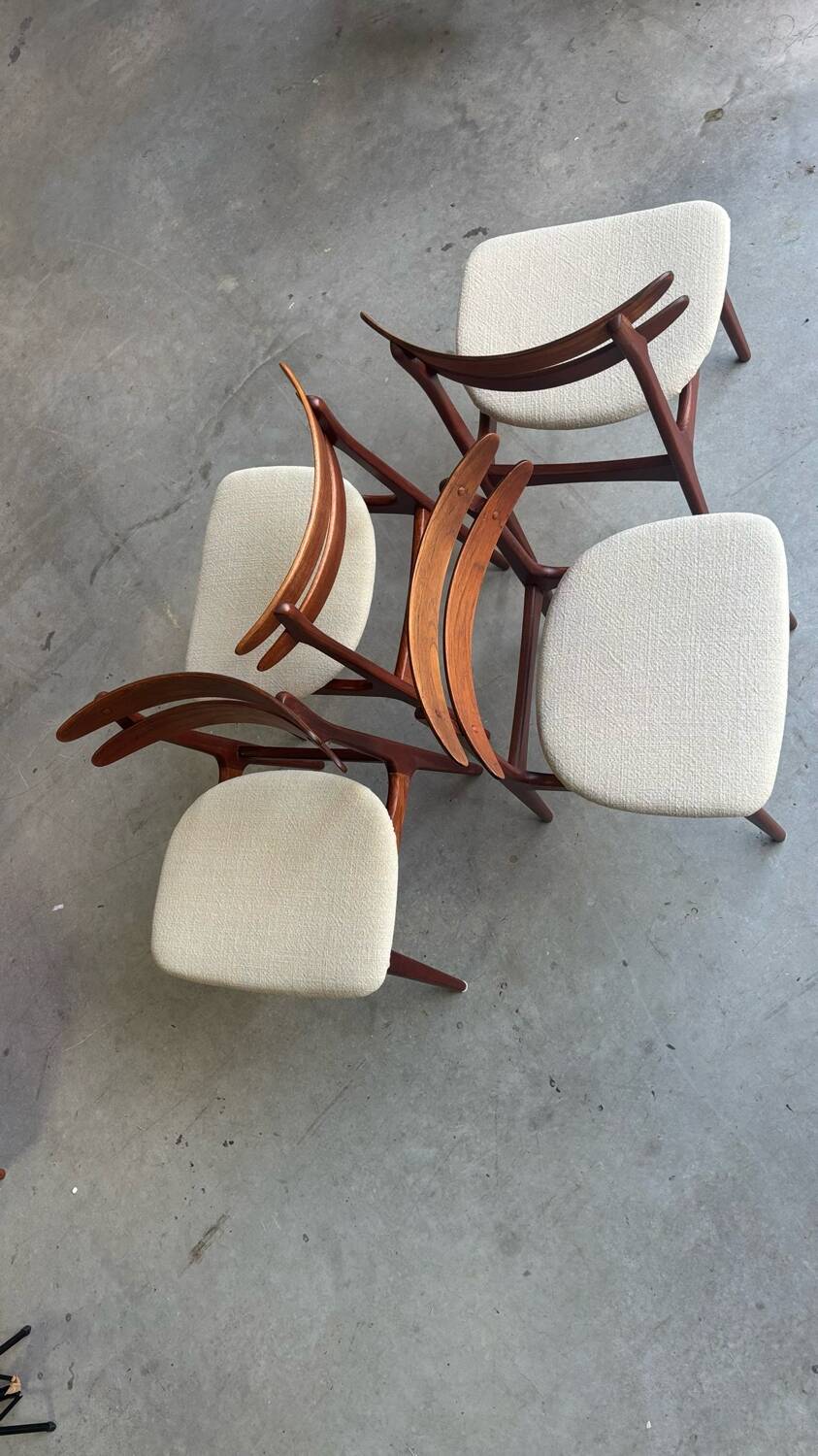 Vintage Danish dining chairs teak