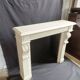 Dressing fireplace white wood