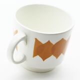 Set orange cups digoin
