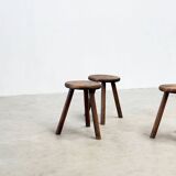 Set of three French stools