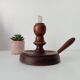 Antique wooden hand candle holder, 19th century