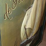 Tableau Country Corner en bois et en relief (bateau)