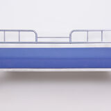 Blue bauhaus sofa - 1930s czechia - reupholstered.