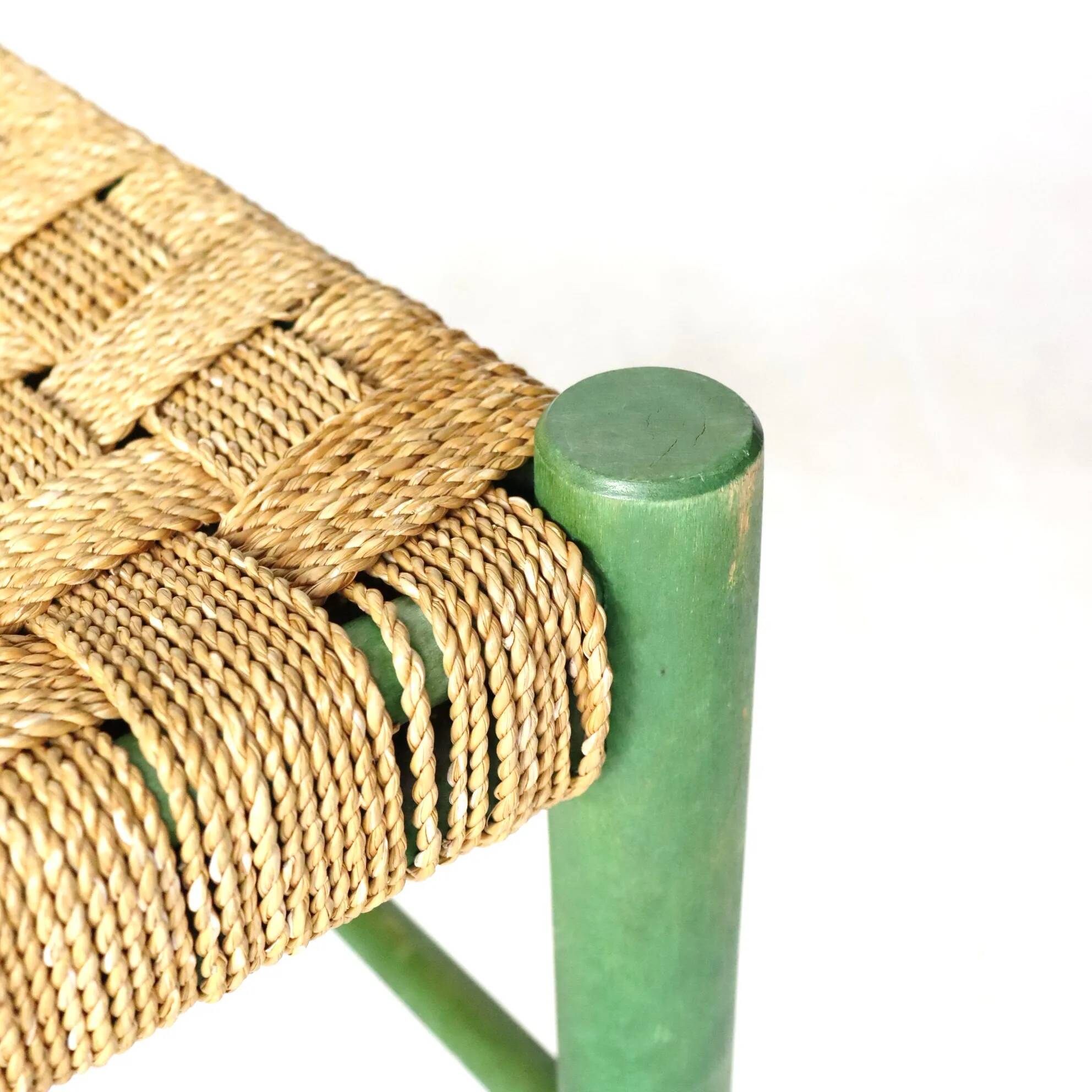 Scandinavian rope stool