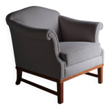 Grey boucle lounge chair | Sweden | 1940s