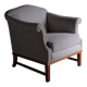 Fauteuil lounge gris bouclé | Suède | Années 1940