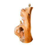 Lamp base in solid Olivier 50's