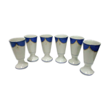 Series of 6 porcelain mazagrans from Paris 19th century