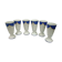 Series of 6 porcelain mazagrans from Paris 19th century
