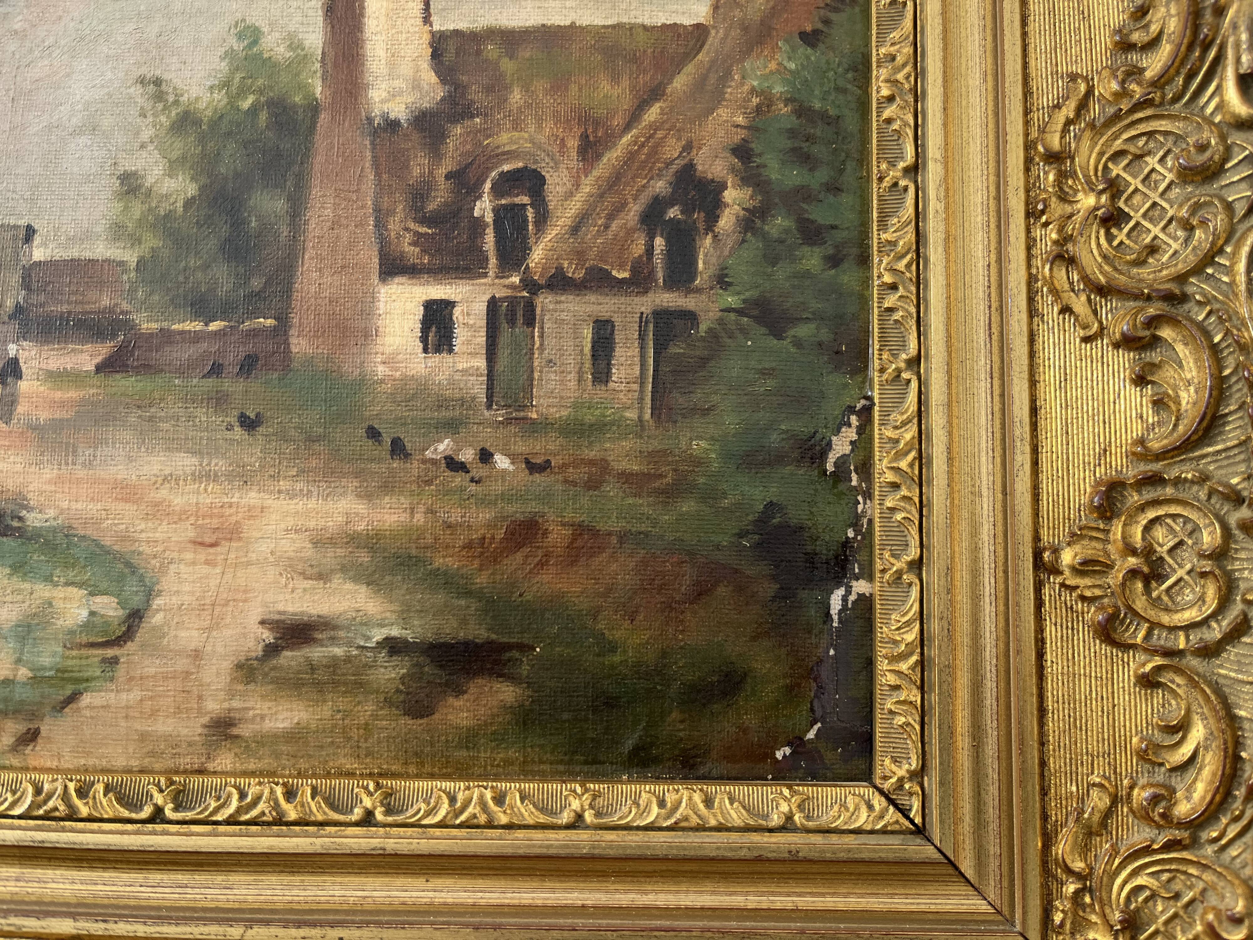 Painting - Rural Landscape Barbizon Style, French School