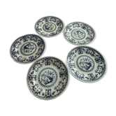 Set of five Lunéville KG Delet dessert plates.