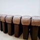 Vintage de Sede modular leather Snake sofa DS 600 Elenora Peduzzi