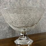 Large Baccarat crystal centerpiece on pedestal