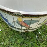 Ceramic pot cover decorations wigs cracks and lacks