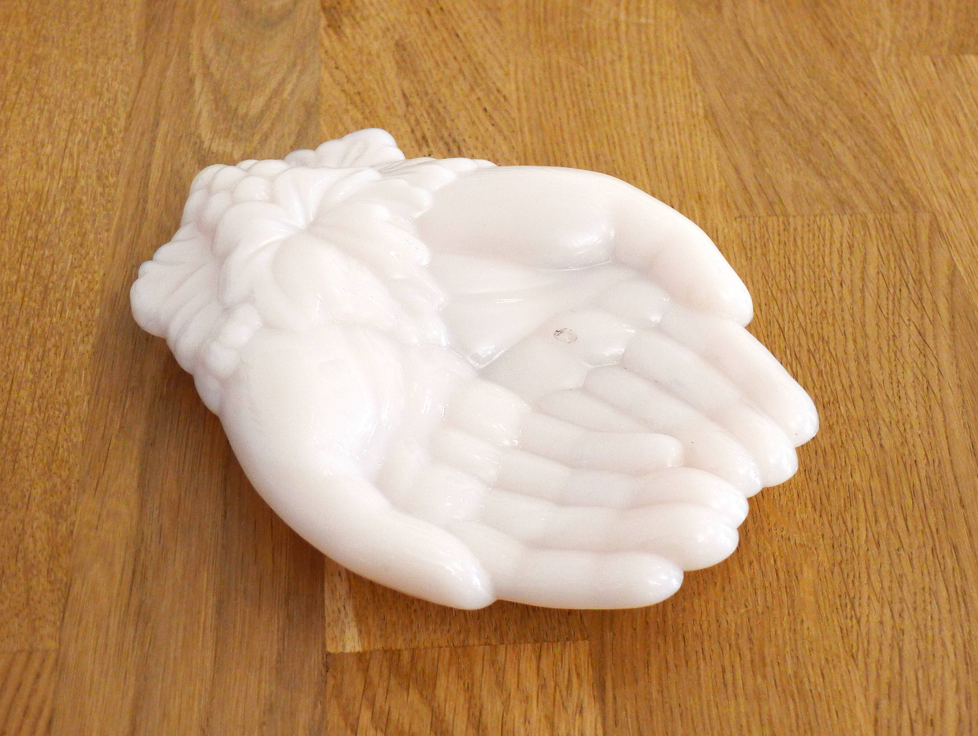 Pink opaline hand bowl