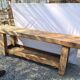 Elm cabinetmaker's workbench