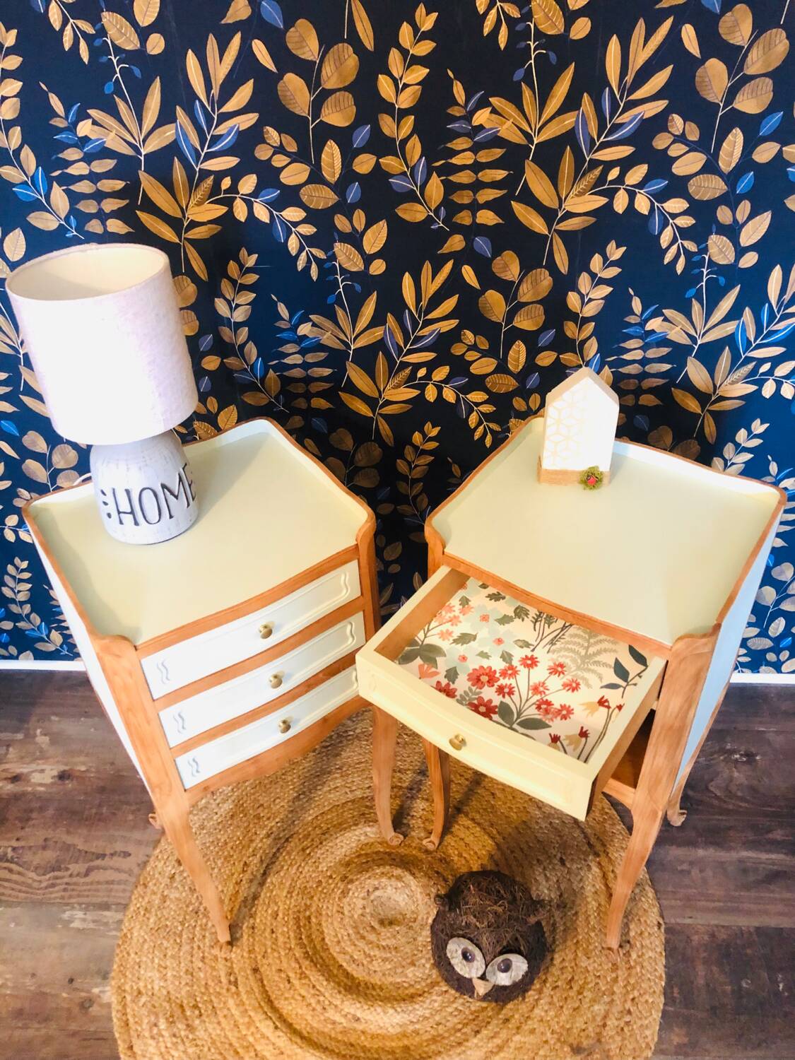 Pair of Louis XV style bedside tables