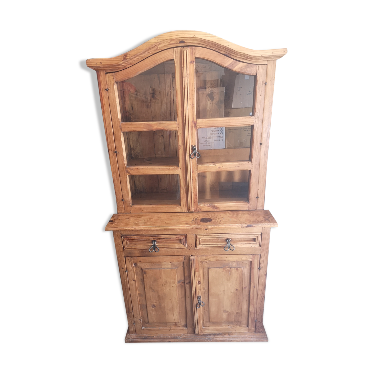 Raw wooden buffet