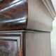 Louis Philippe period glass cabinet in flamed mahogany