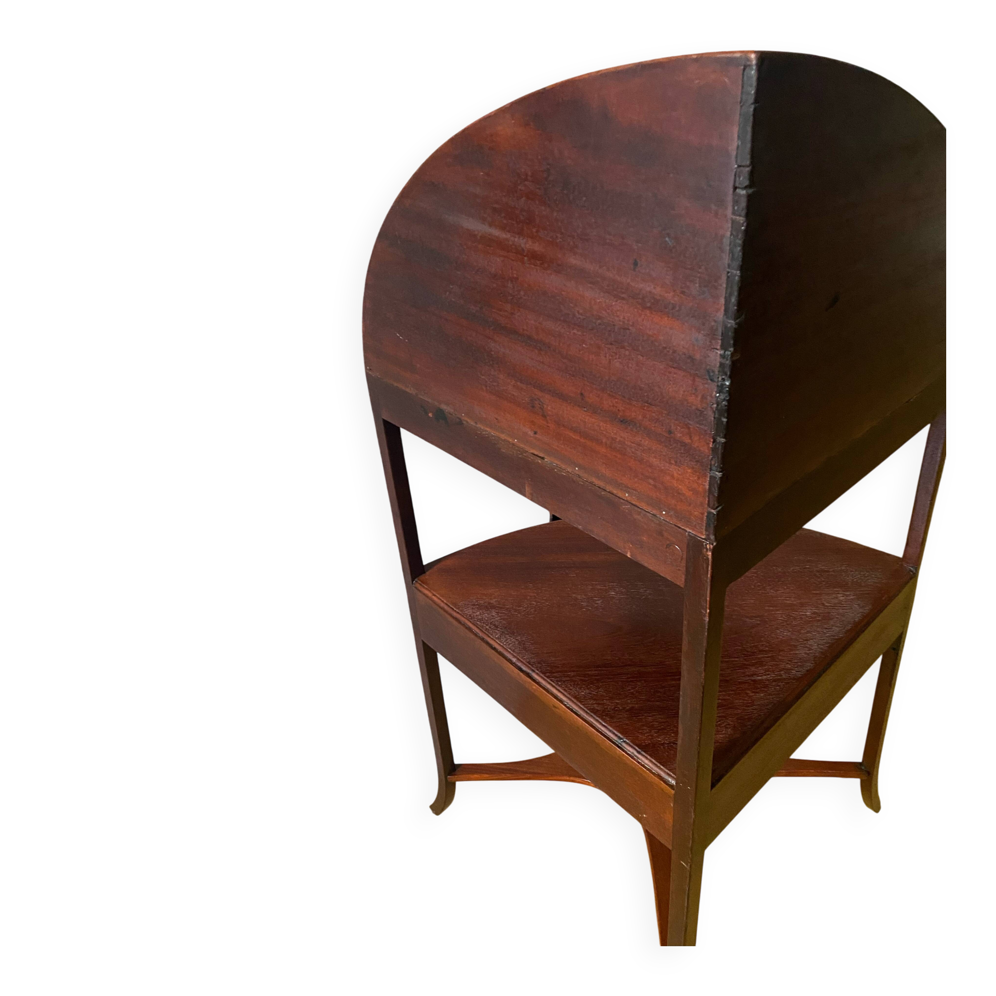 19th century mahogany corner cabinet