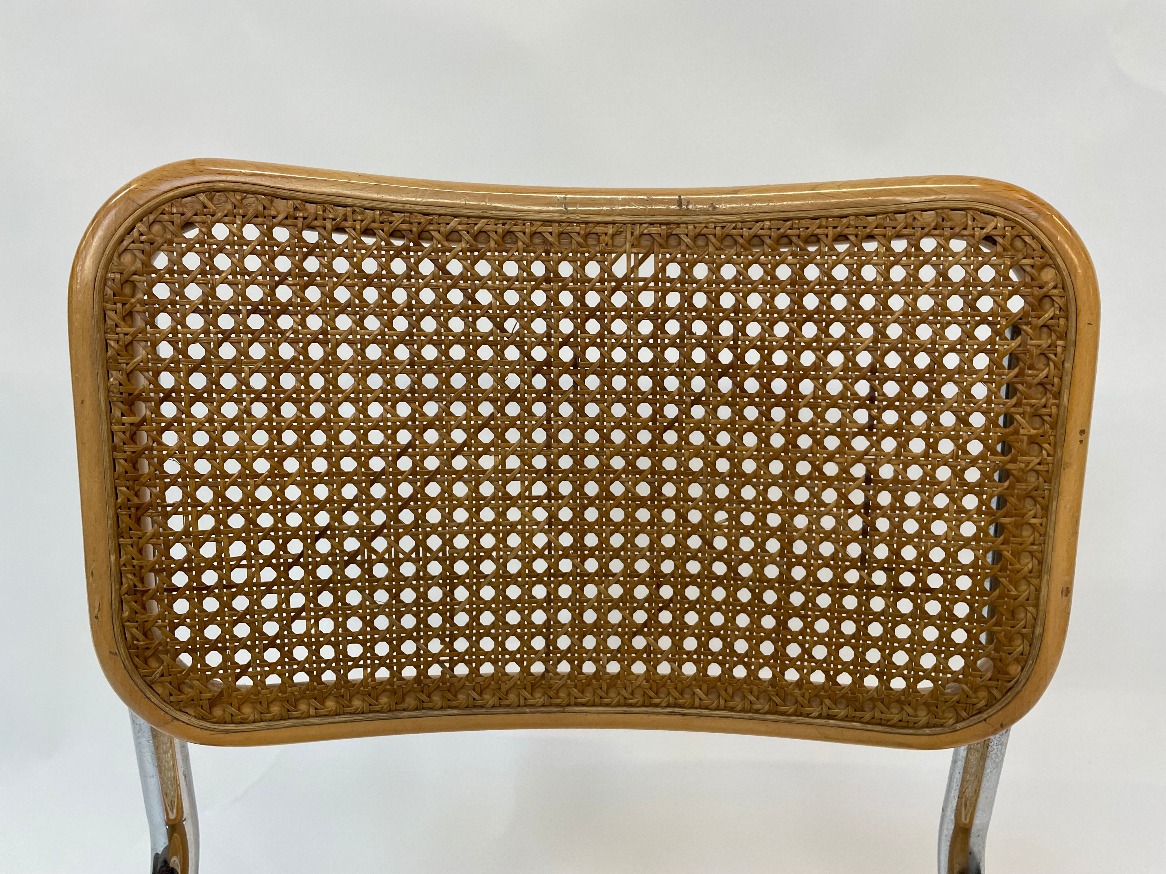 Cesca design chair b32 model in chrome