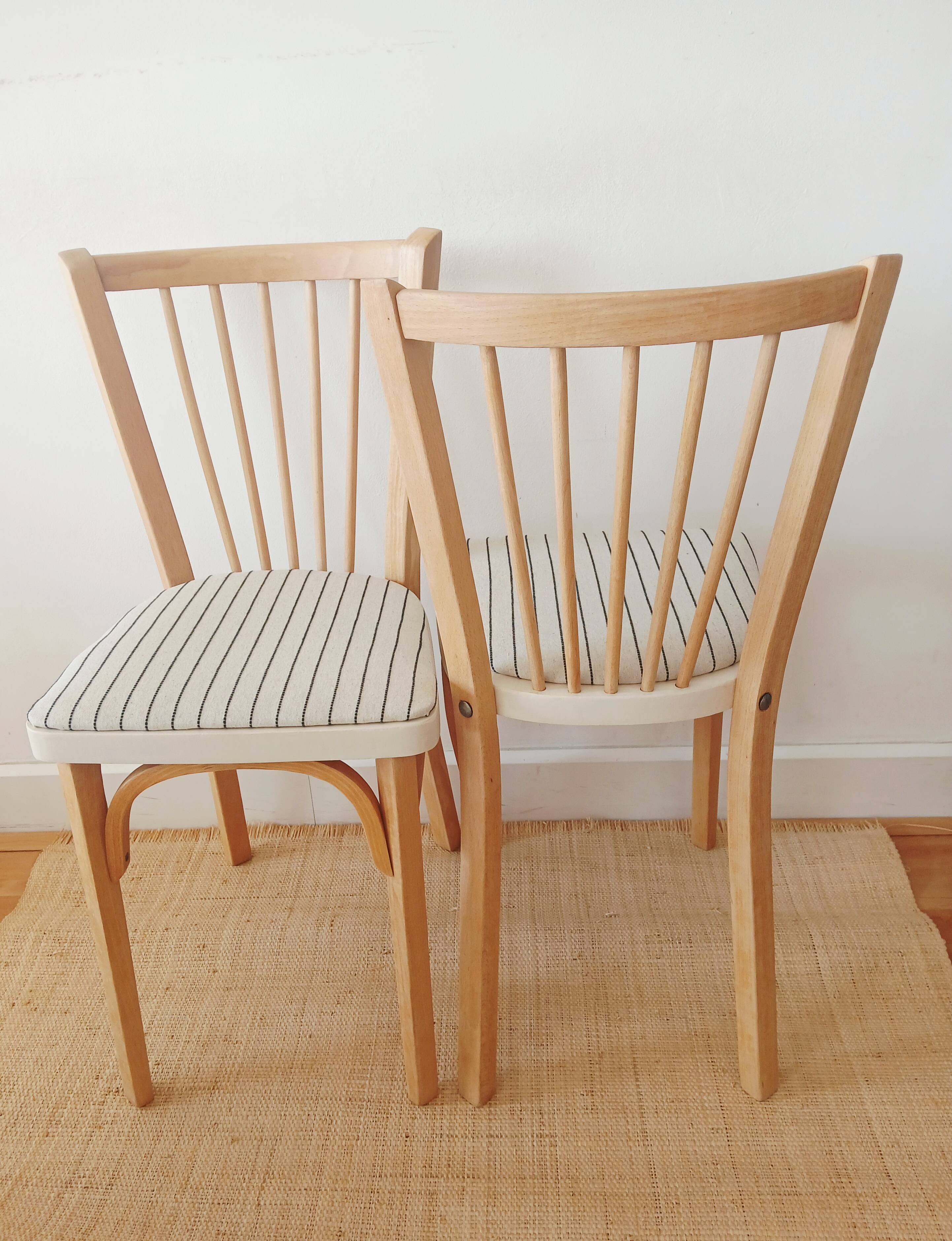 2 Baumann bistro chairs