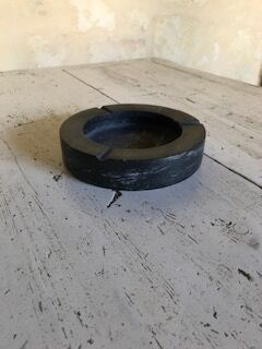Black marble ashtray