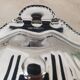 Stainless steel shell-shaped butter dish and its blue bowl