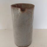 Glazed stoneware pitcher