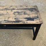 Old black wooden farmtable