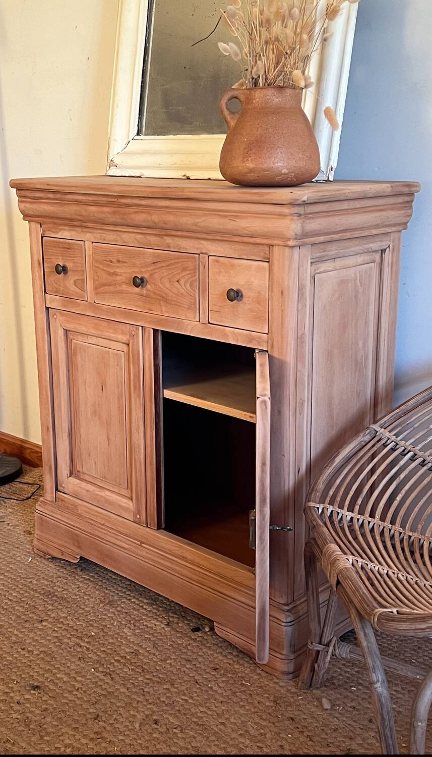 Renovated solid wood entrance console