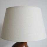 1960s free form wooden bedside lamp