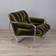 Fauteuil en velours conçu par G. Faleschini pour Mariani, années 1970
