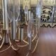Brass and glass chandelier by Gaetano Sciolari